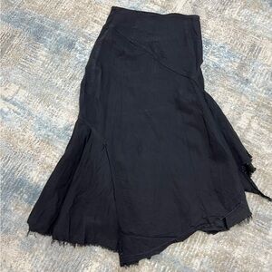 Black Asymmetrical Skirt